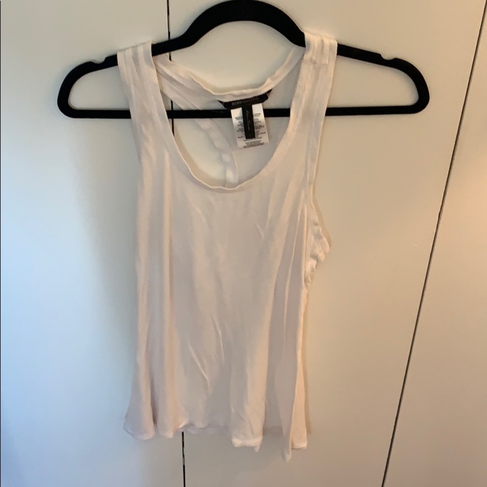 BCBG white tank top